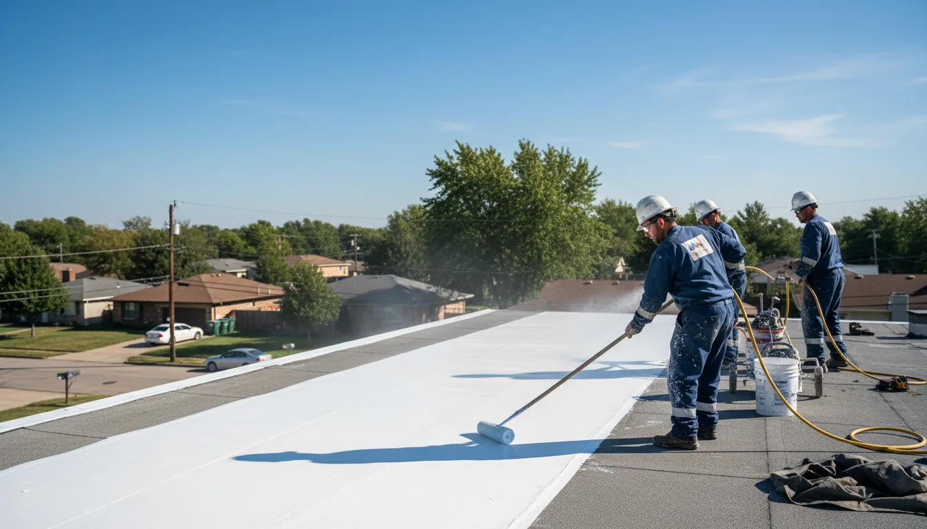 Commercial roof coating in West Chicago, IL near me